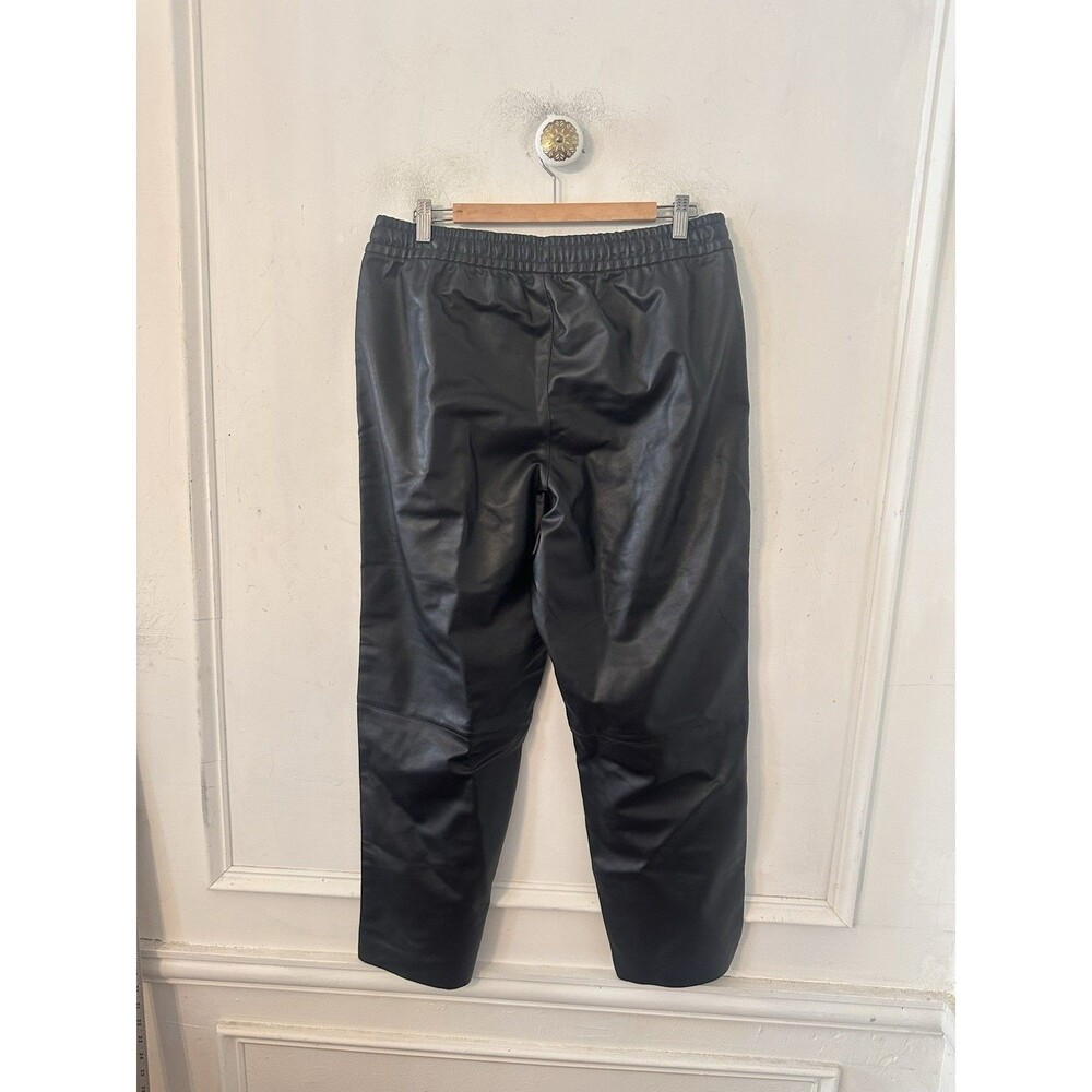 NWT Old Navy Women’s Faux Leather High Rise Billie Straight Leg Pants Large - Picture 13 of 13